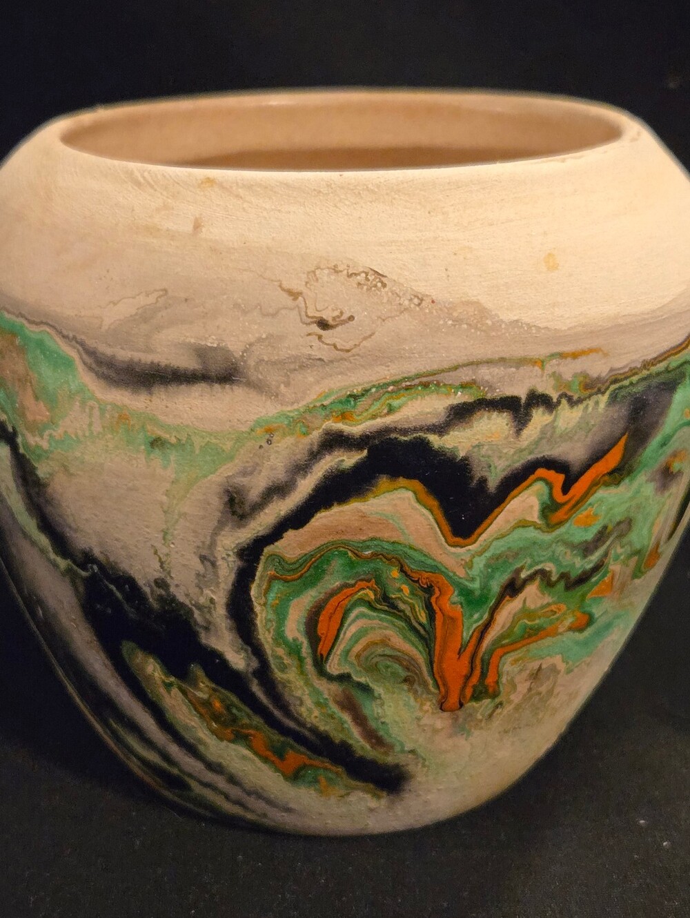 Vintage Nemadji Indian Pottery Vase